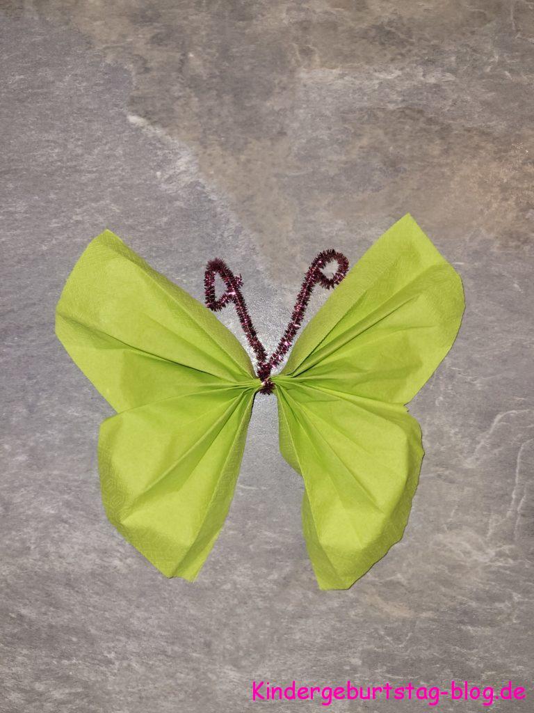 Schmetterling aus Serviette