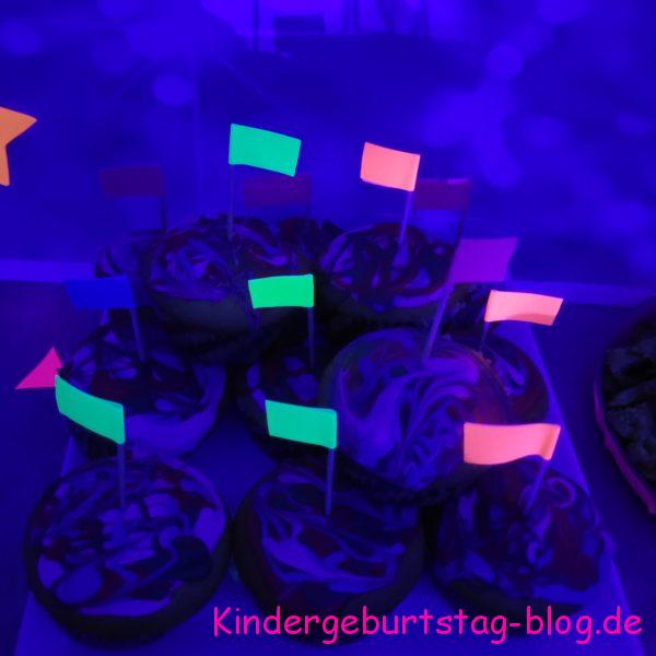 Neon Party Muffins
