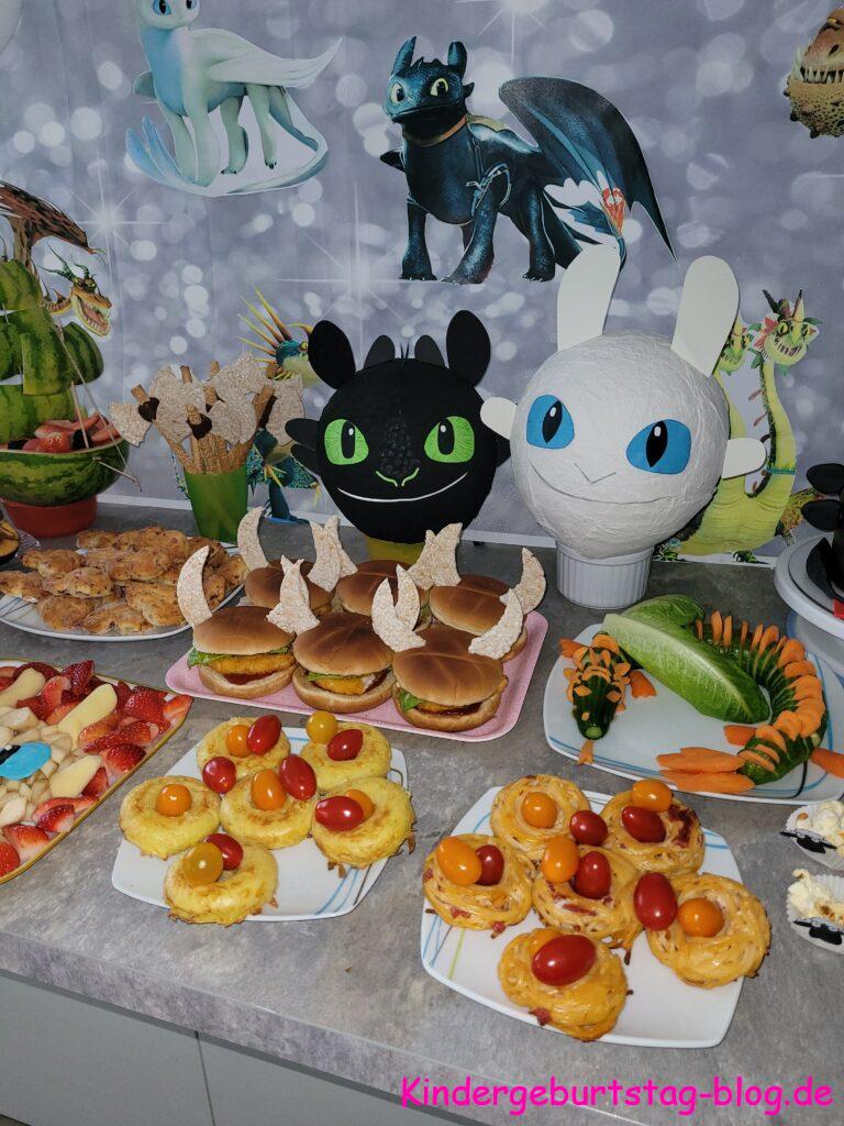 Drachengeburtstag Buffet