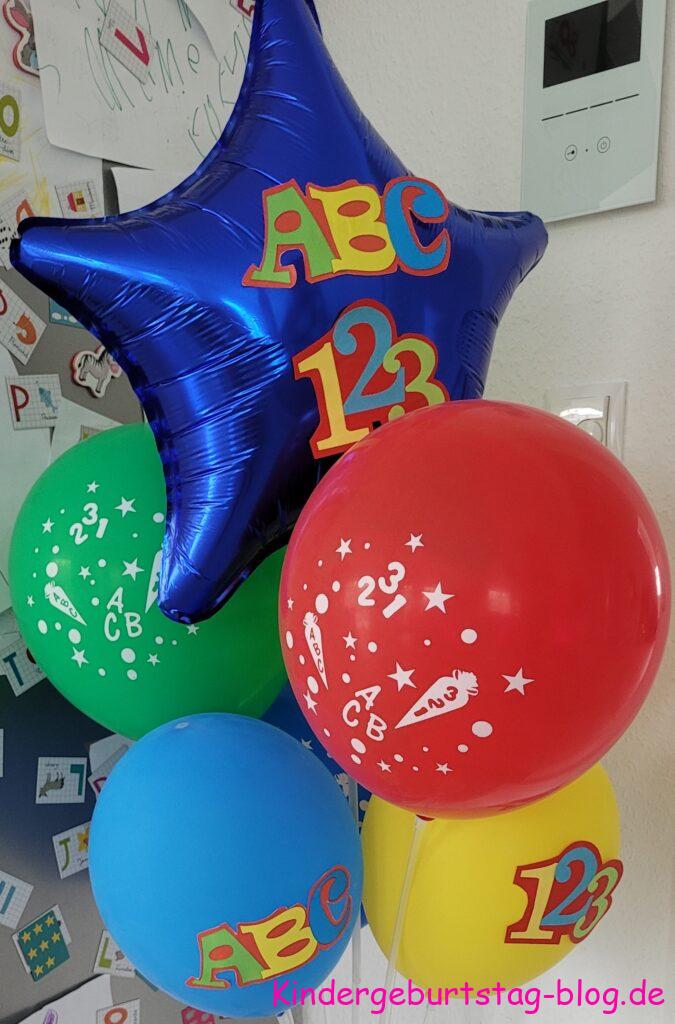 Einschulungsparty Ballons