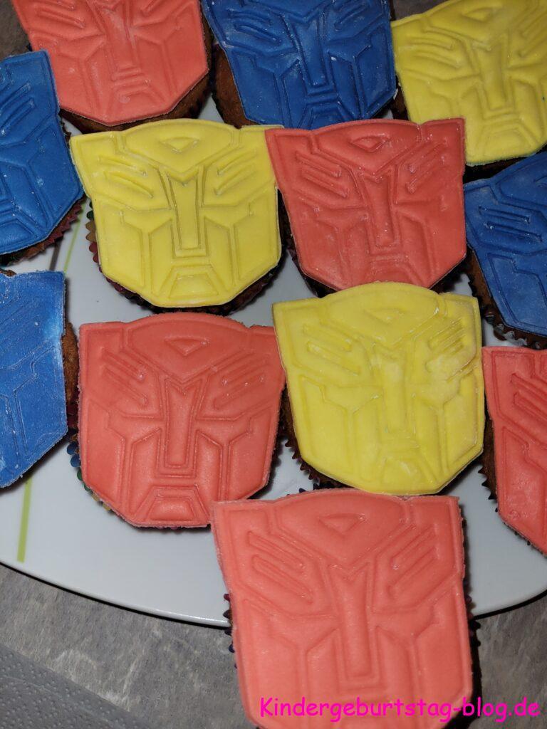 Karamell-Muffins für die Transformers-Party
