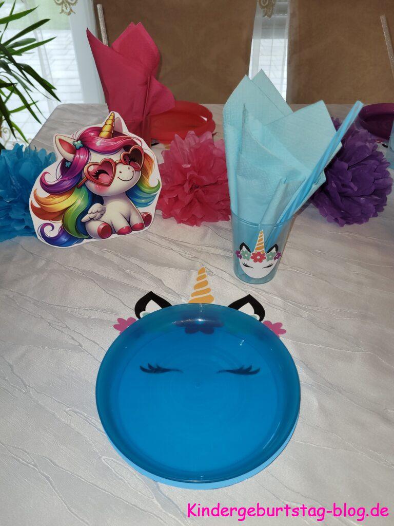 Einhorn Kindergeburtstag Dekoration