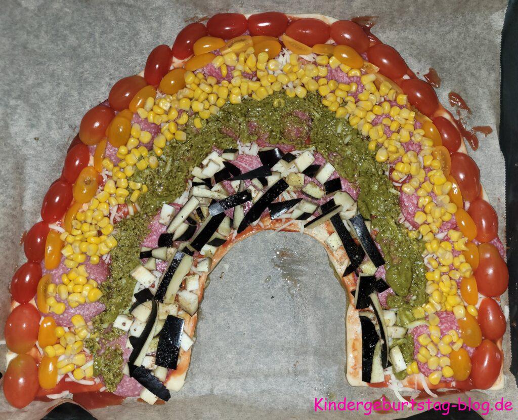 Regenbogen Pizza