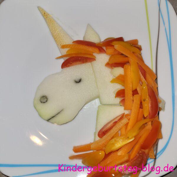 Gemüseplatte Einhorn