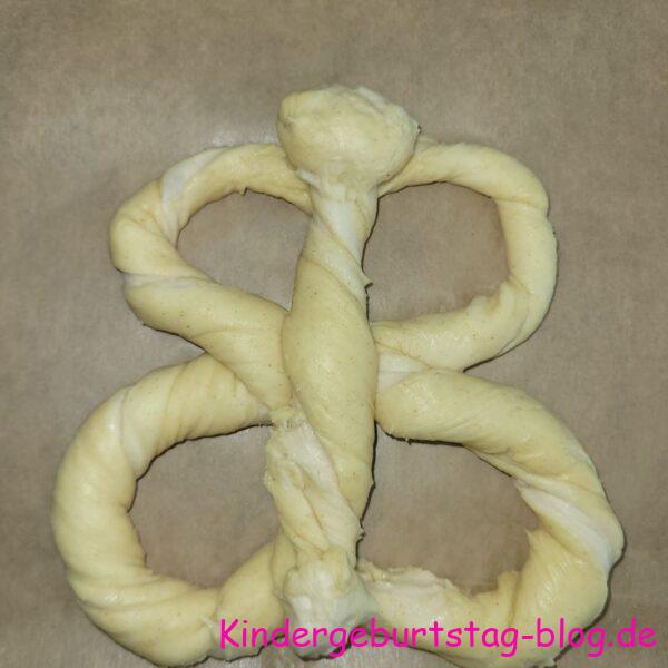 Schmetterlinge aus Laugengebäck
