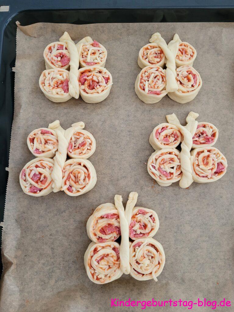 Pizza-Schmetterlinge
