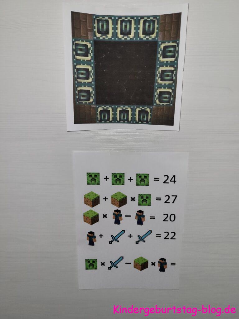 Minecraft Party Schatzsuche