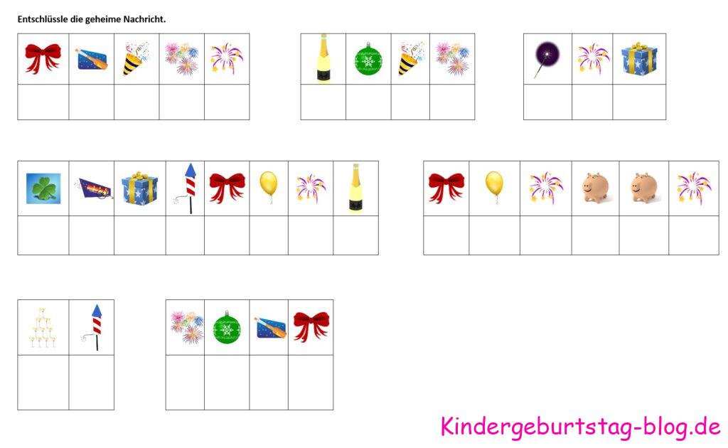 Silvesterparty mit Kindern Schatzsuche