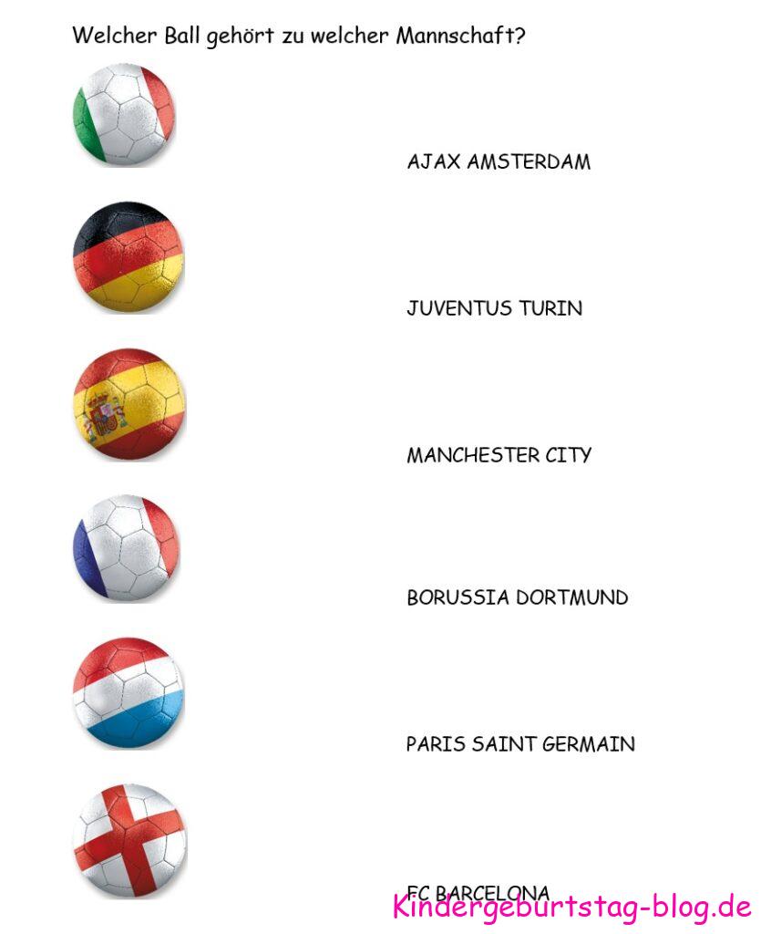 Füßball Party Spiele